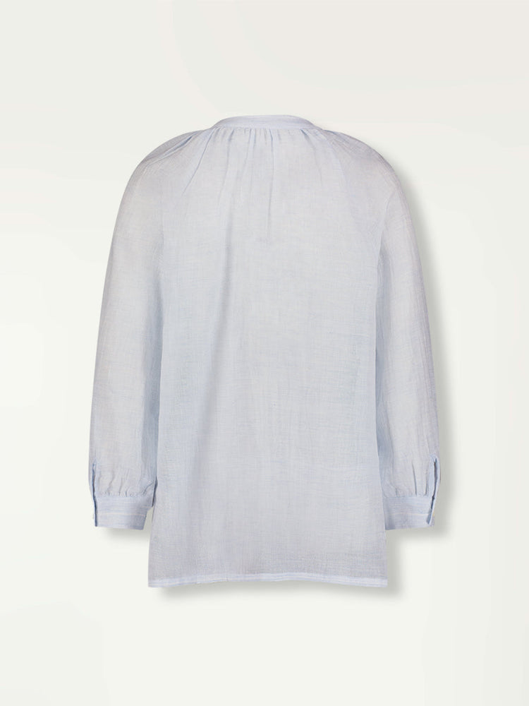 Mita Button Up Blouse in Nefas Sky