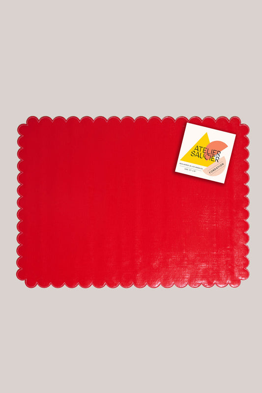 Red Hot Oilcloth Placemat