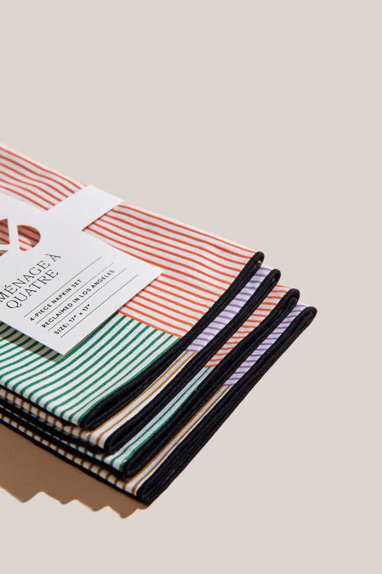 Marfa Stripe Napkins, Set of Four