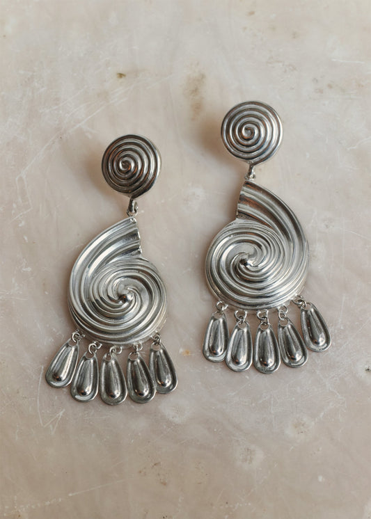 Eliza Earrings in Silver