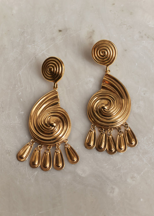 Eliza Earrings in Gold