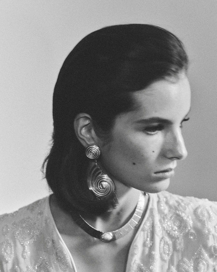 Eliza Earrings in Silver