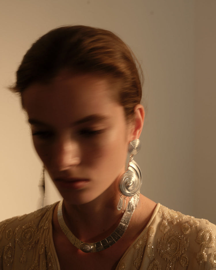 Eliza Earrings in Silver