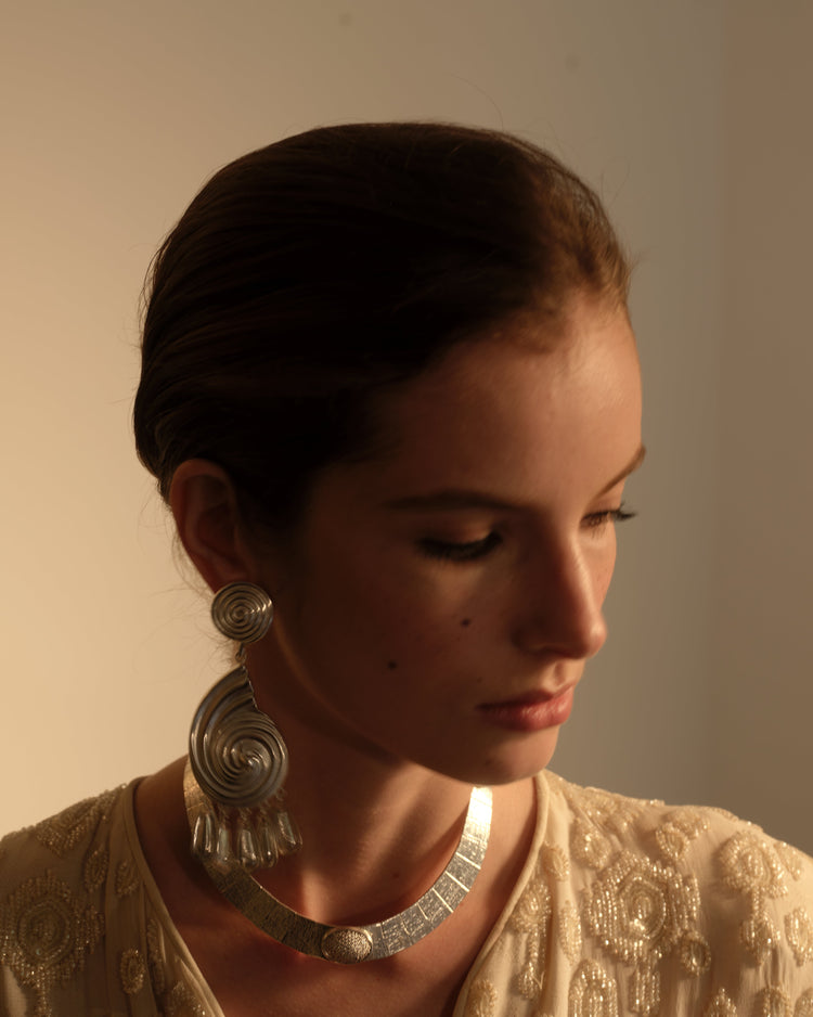 Eliza Earrings in Silver