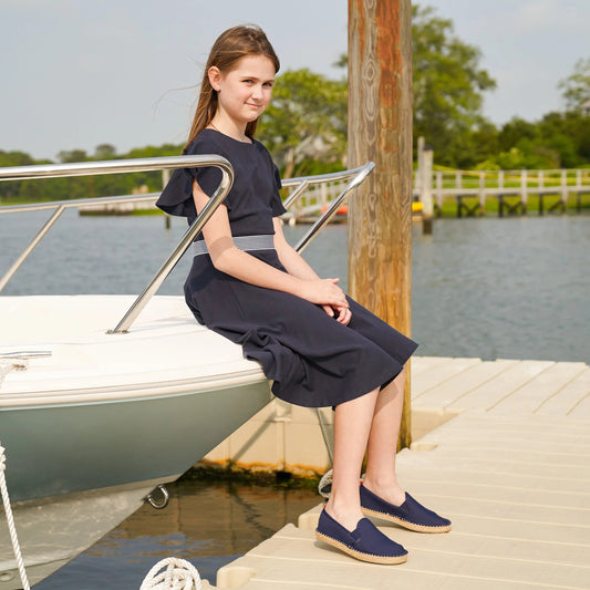 Kids Mariner Slip-On in Dark Navy