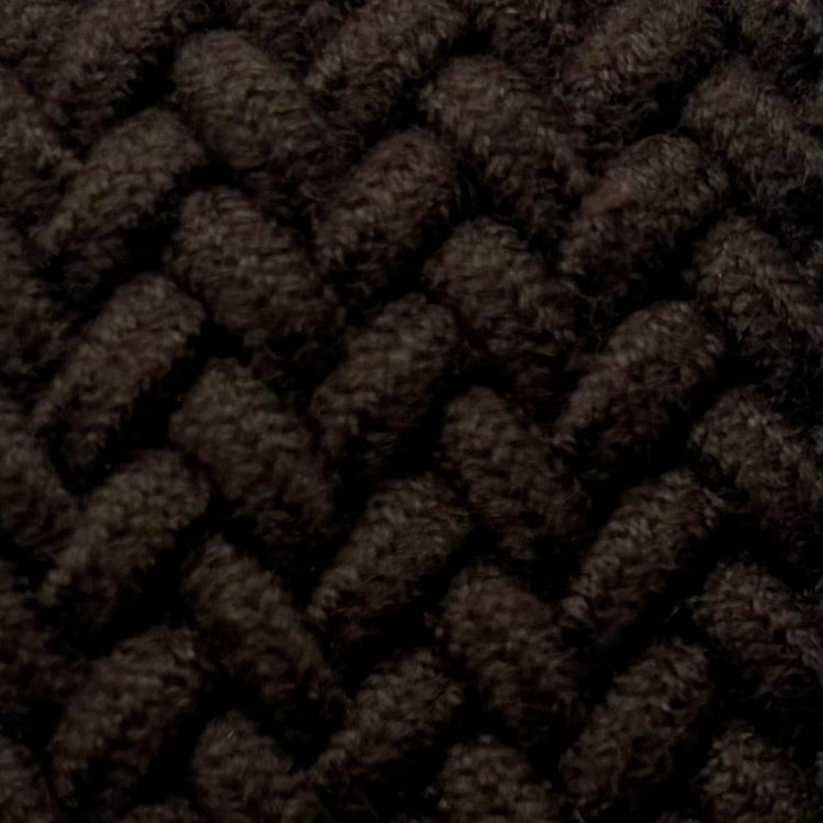 Cotton Elastic Woven Belt in Dark Brown