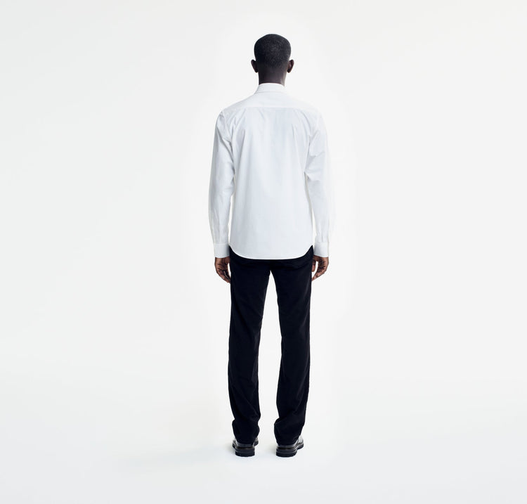 Henry Poplin Shirt in White