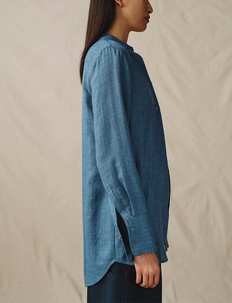 The Everyday Shirt in Silk Cashmere