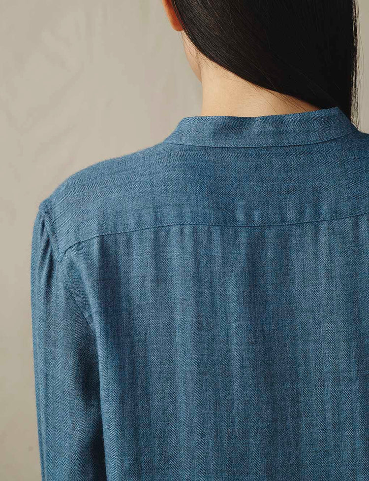 The Everyday Shirt in Silk Cashmere