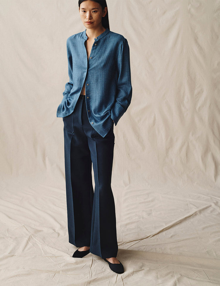 The Everyday Shirt in Silk Cashmere