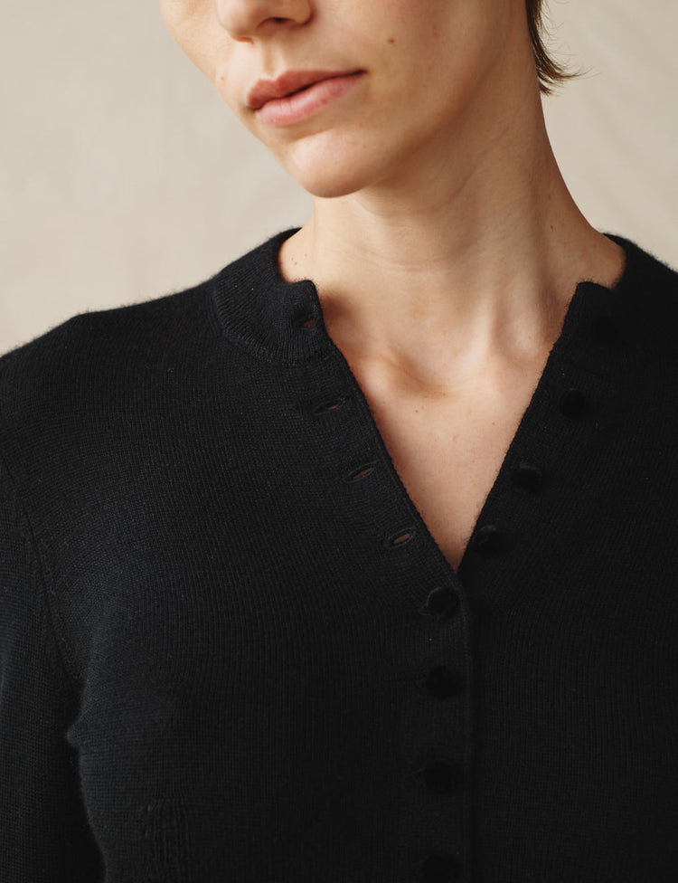 The Sculpted Cardigan In Silk Cashmere