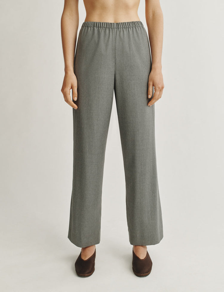 The Relaxed Pants in Lightweight Mélange Wool