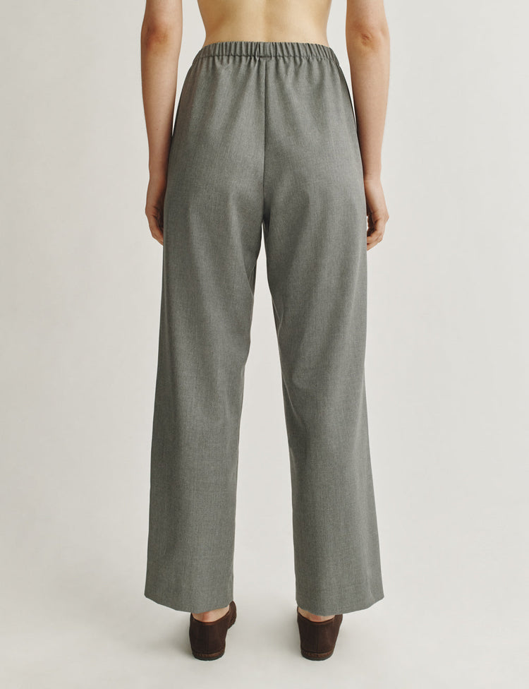 The Relaxed Pants in Lightweight Mélange Wool
