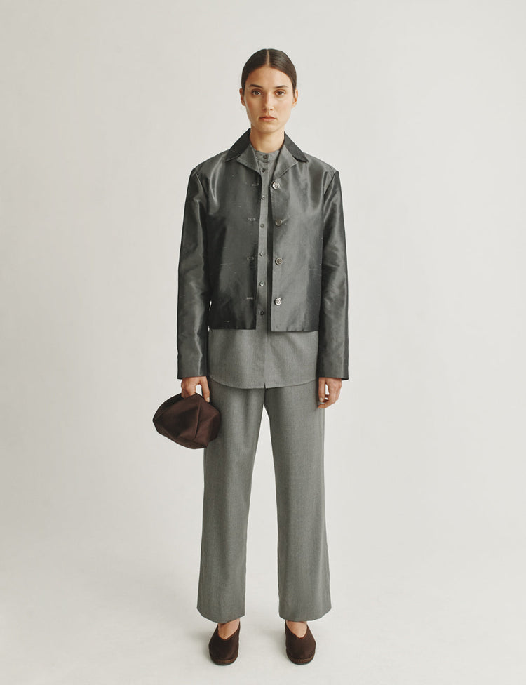 The Relaxed Pants in Lightweight Mélange Wool