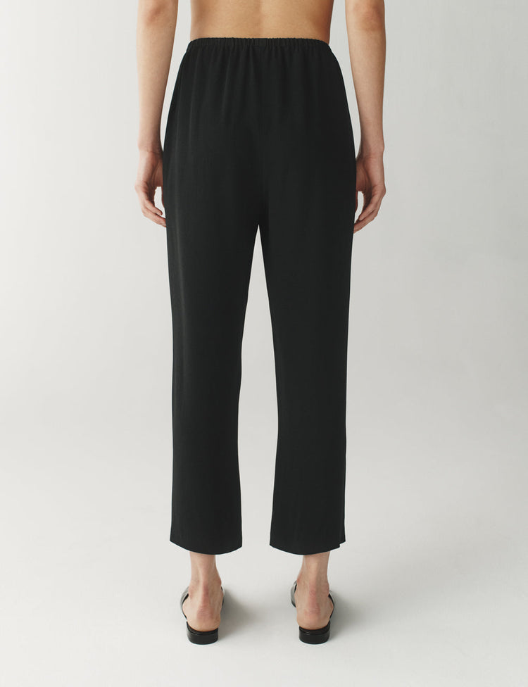 The Cocktail Pants in Black Crepe