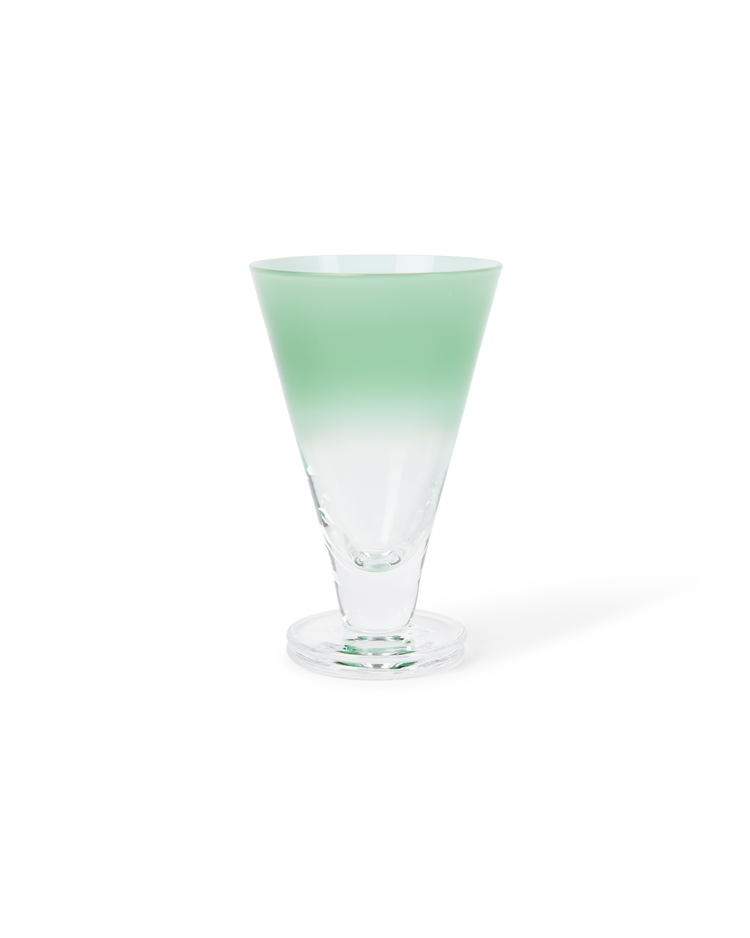 Large Gradient Stemmed Glass Set of 2