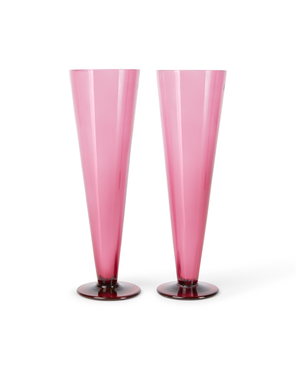 Colored Champagne Flute Set of 2