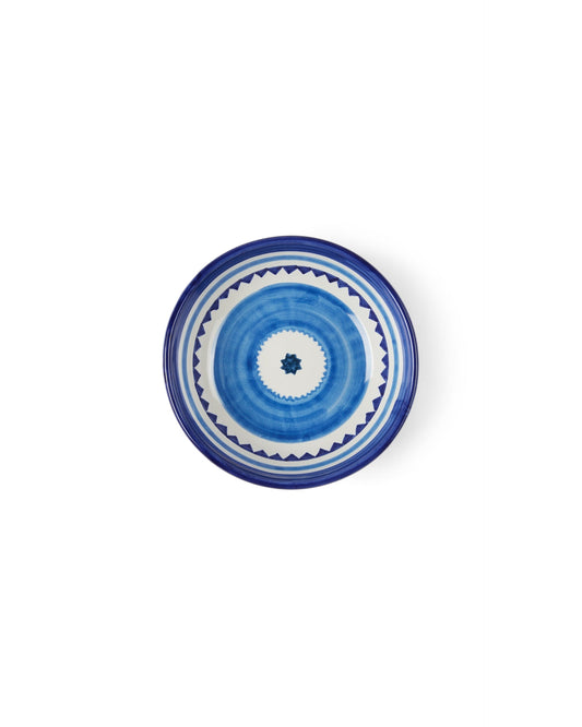 Sun Small Bowl in White & Blue