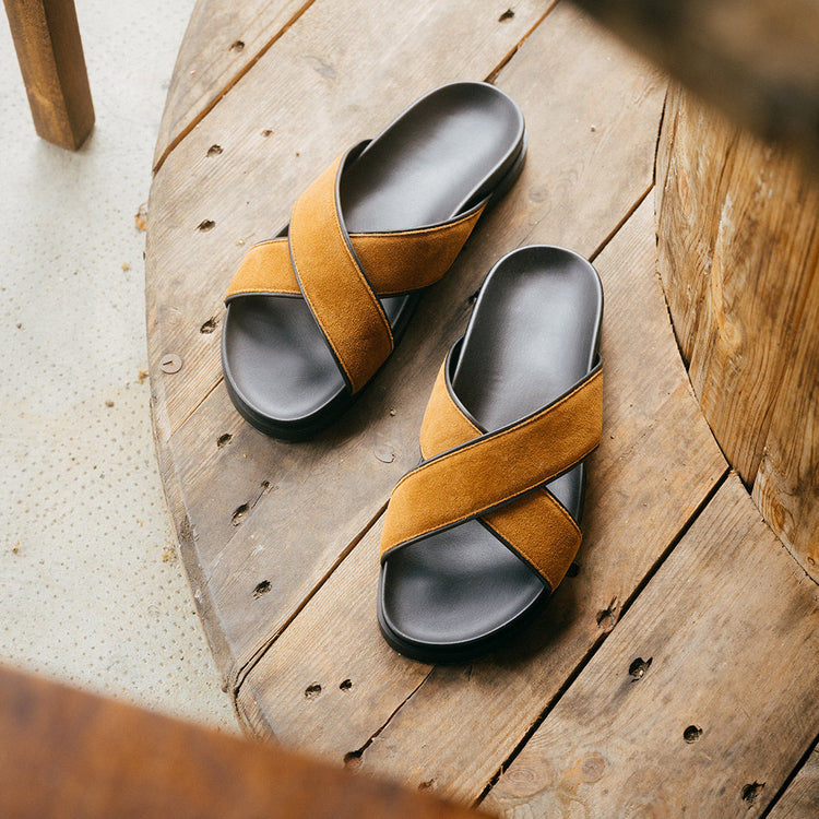 Tan Crossover Sandal