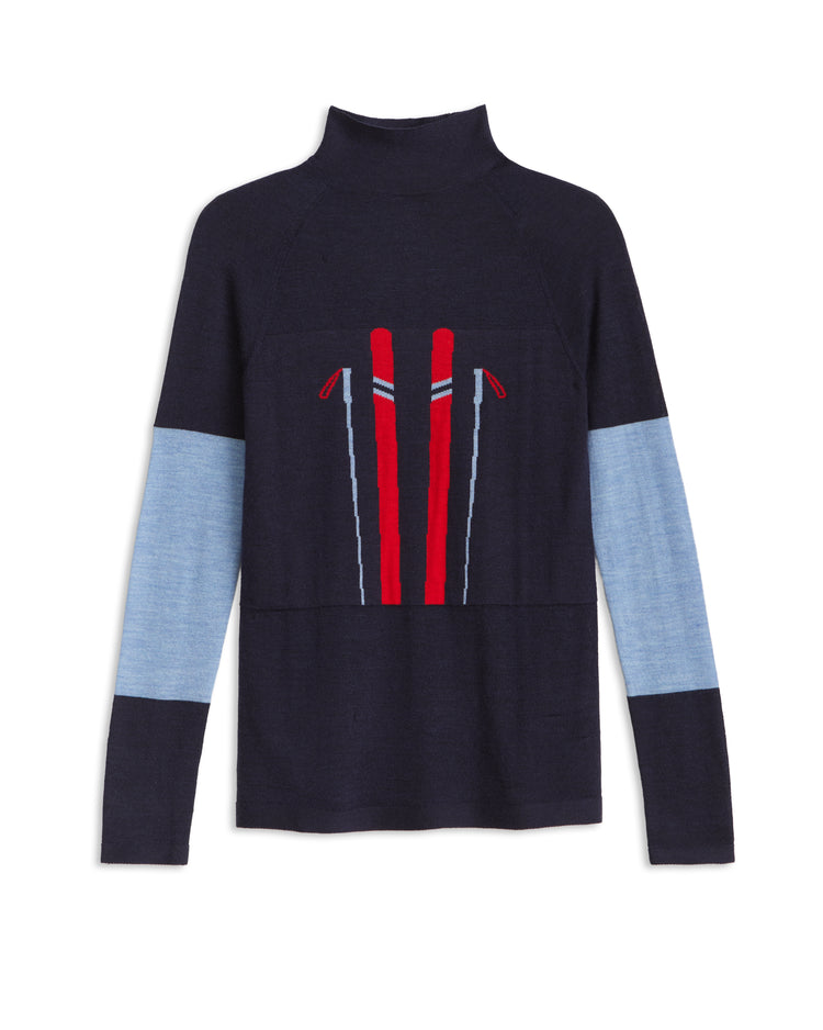 Merino Mock Neck Sweater
