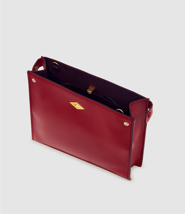 Stowaway Crossbody in Buttery Nappa Pomodoro