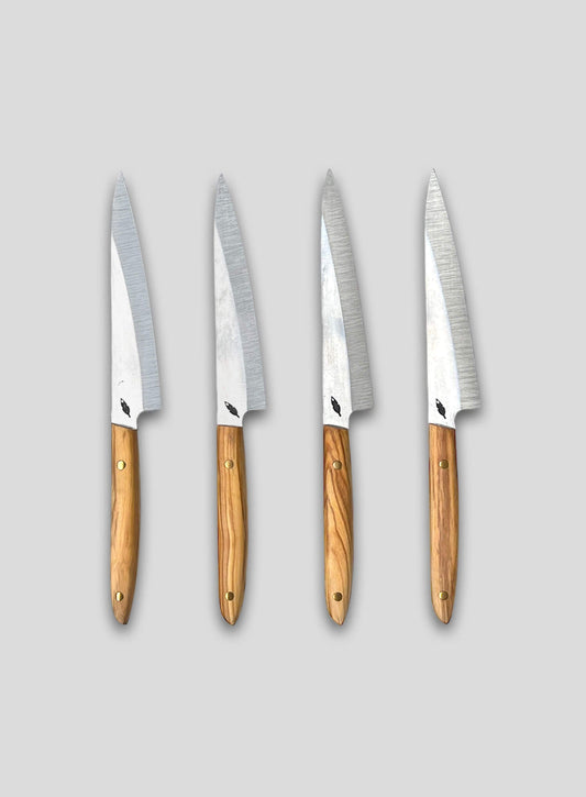 Table Knife Set in Olive