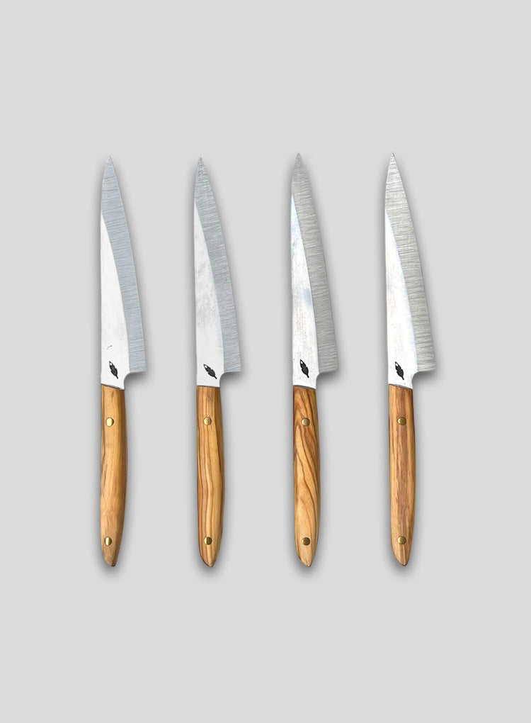 Table Knife Set in Olive