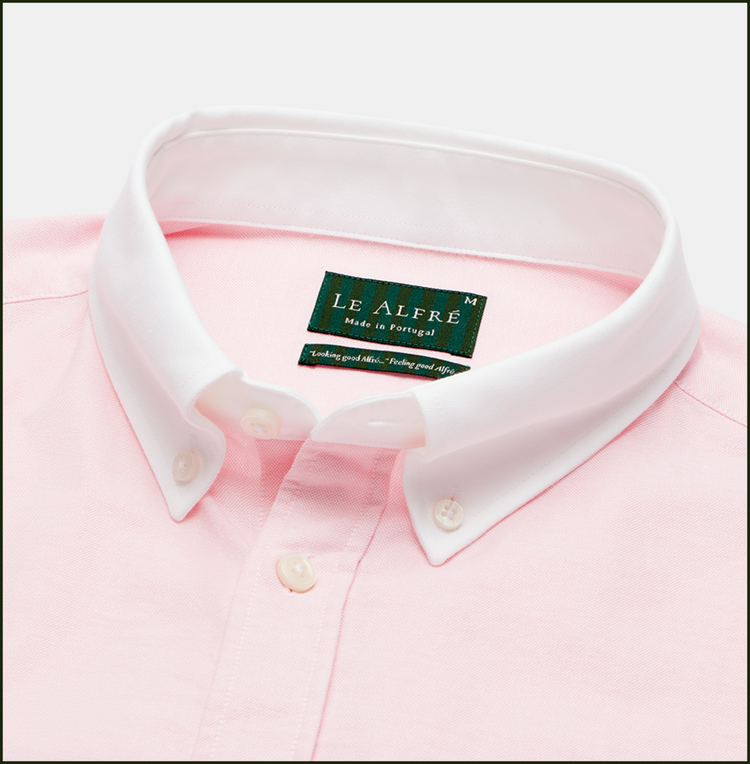 ‘Le Original’ Pink Contrast Oxford Shirt