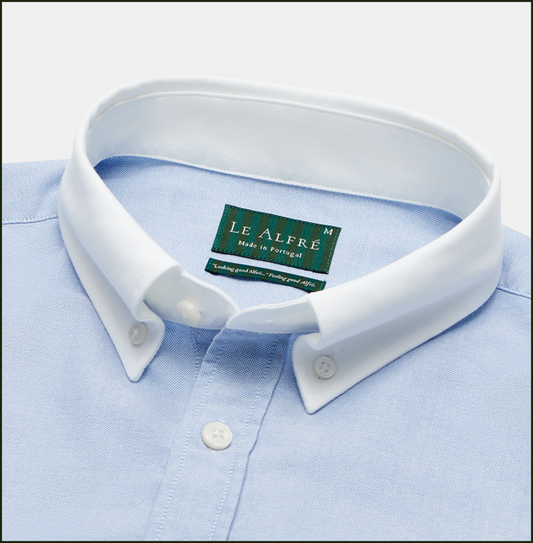 ‘Le Original’ Blue Contrast Oxford Shirt