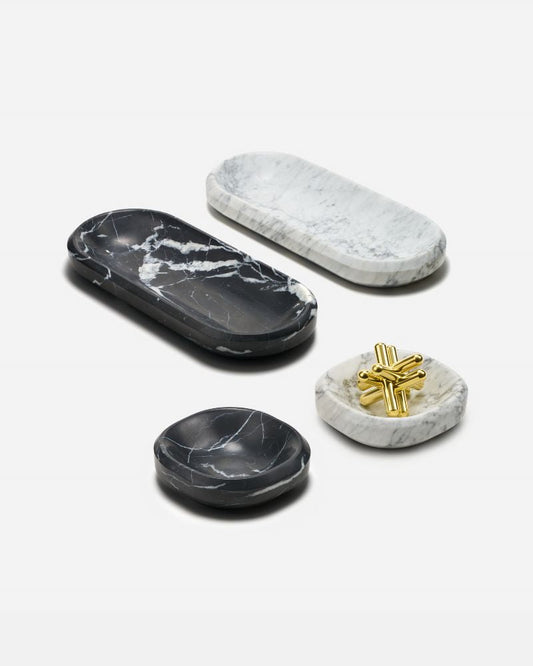 Facet Bowl in Marble