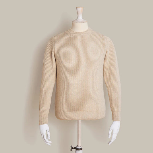 Ribbed Crew Neck Sweater