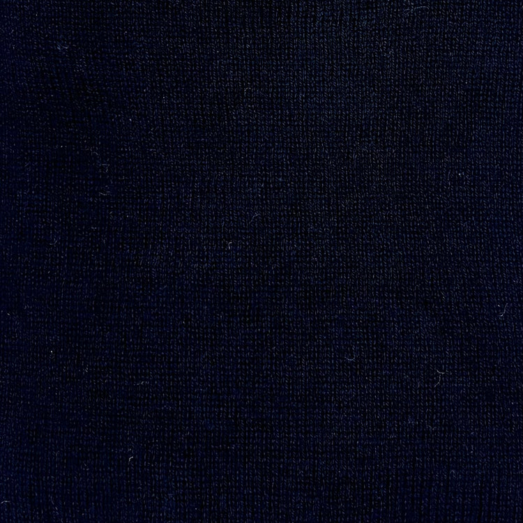 Soft Extrafine Merino Wool Sweater in Dark Navy
