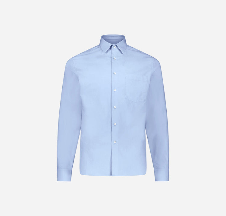 Henry Men’s Poplin Shirt in Blue