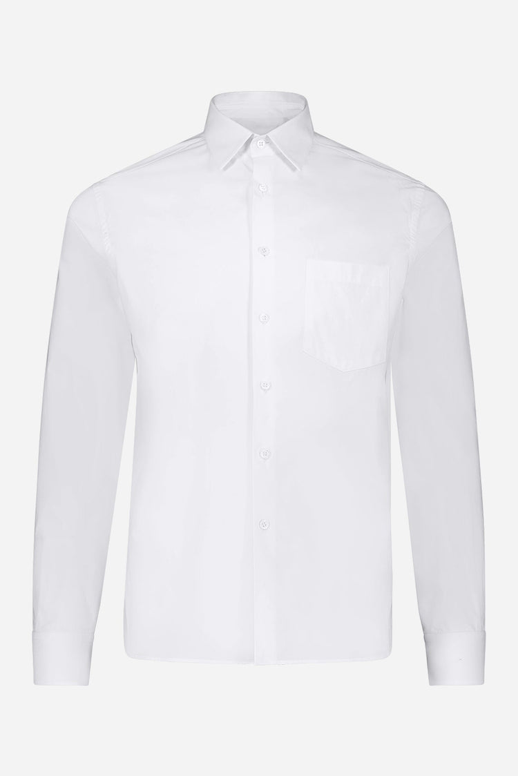 Henry Poplin Shirt in White