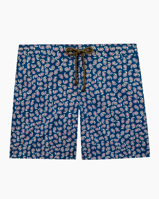 Paisley Swim Shorts - Navy