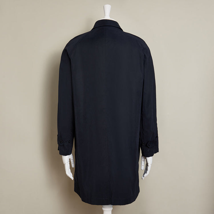 Regular Microfibre Raincoat In Dark Navy