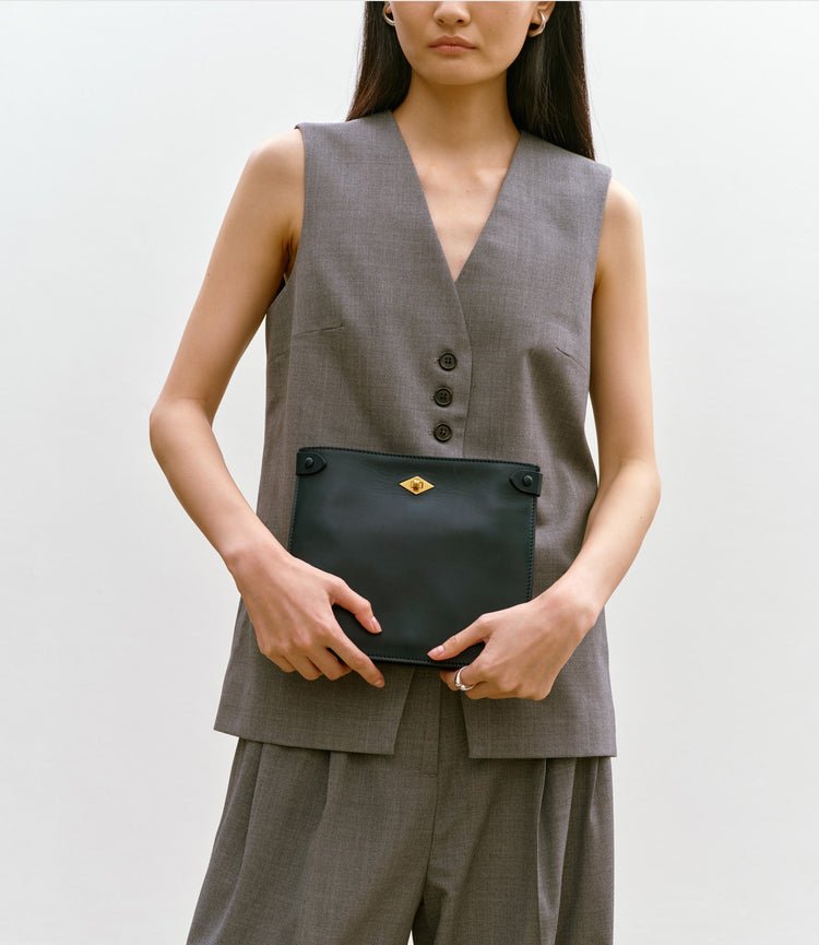 Stowaway Crossbody in Buttery Nappa Foresta