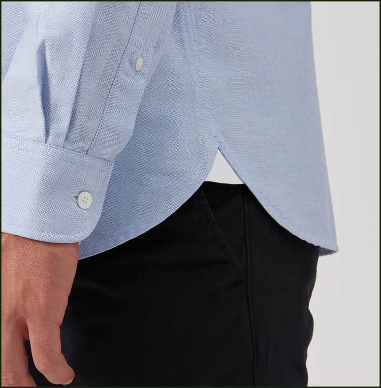 ‘Le Original’ Blue Contrast Oxford Shirt