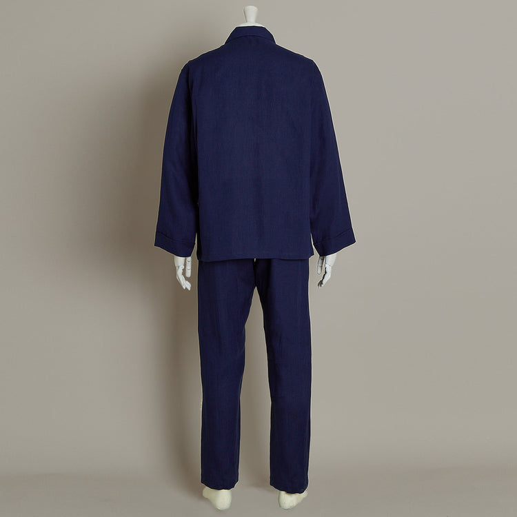 Linen Pyjama in Navy