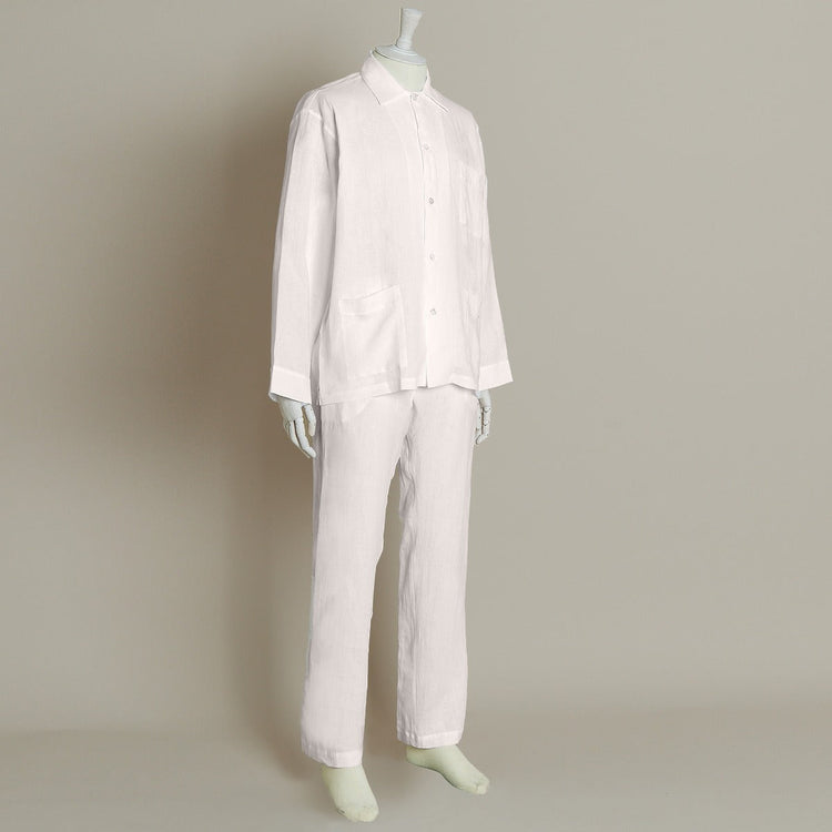 Linen Pyjama in Light Pink