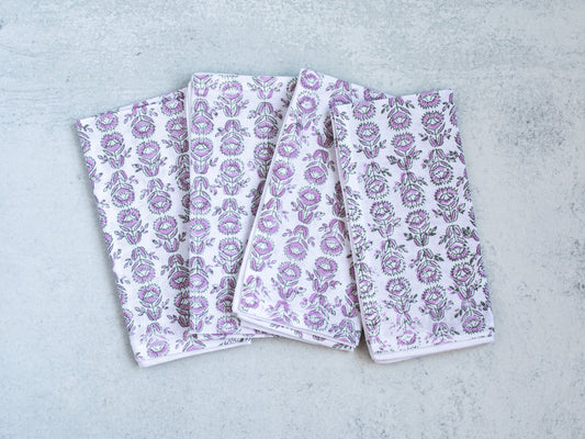 Dinner Napkins (Set of Four) in Protea, Sage & Lilac