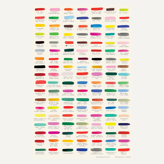 NYC Art Swatches Print