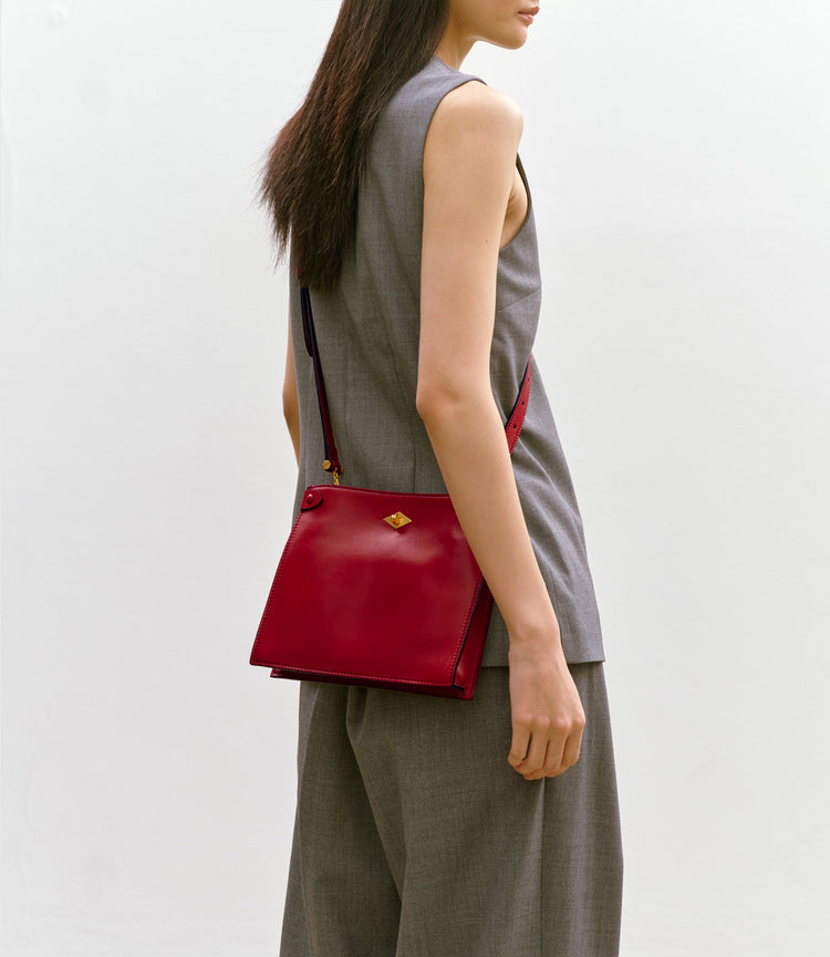 Stowaway Crossbody in Buttery Nappa Pomodoro