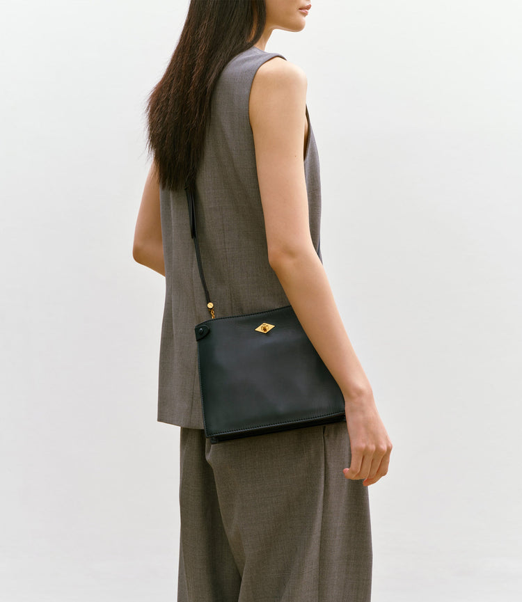 Stowaway Crossbody in Buttery Nappa Foresta