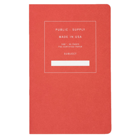 5x8” Soft Cover Notebook - Red