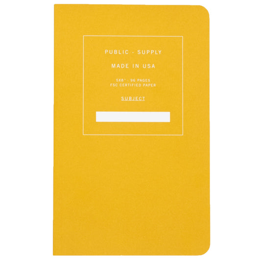 5x8” Soft Cover Notebook - Yellow