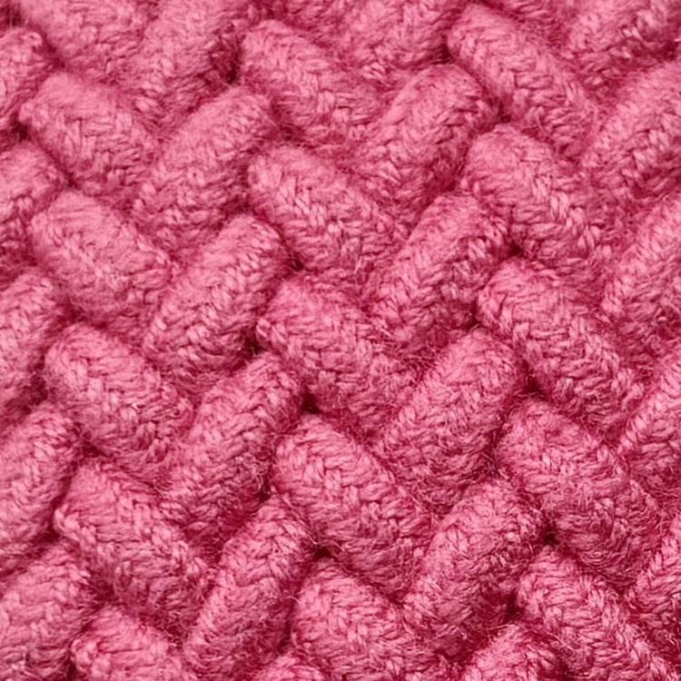 Cotton Elastic Woven Belt in Dark Pink
