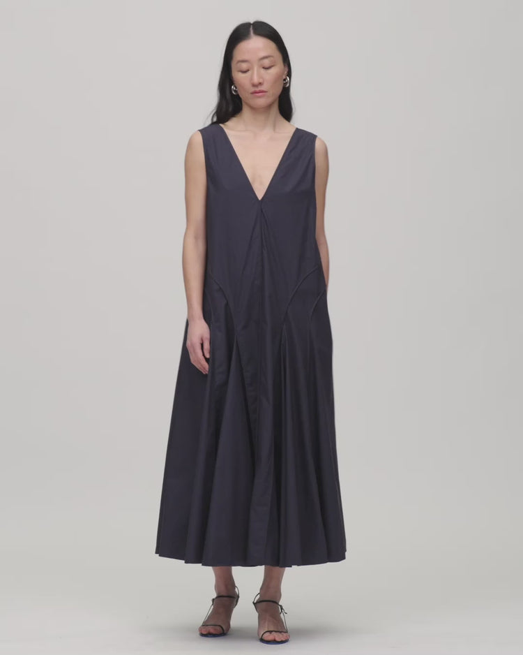 Full Skirt Dress in Midnight
