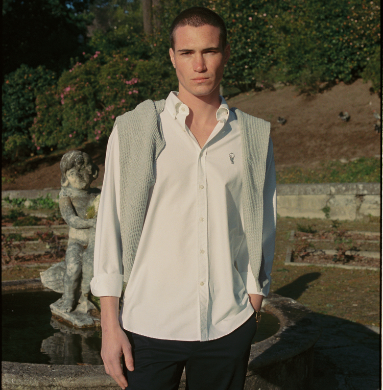 Alfré White Classic Oxford Shirt