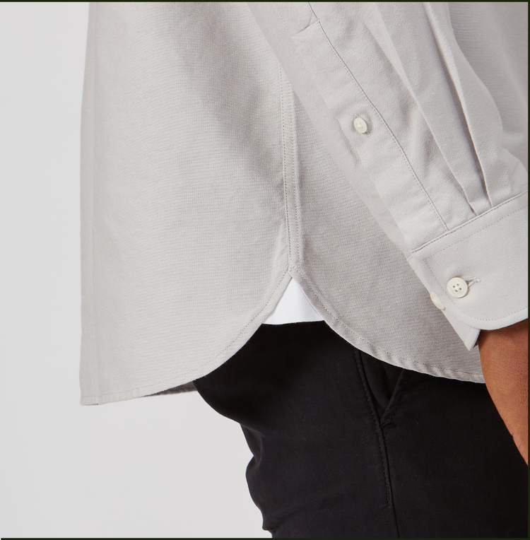 ‘Le Original’ Gray Contrast Oxford Shirt